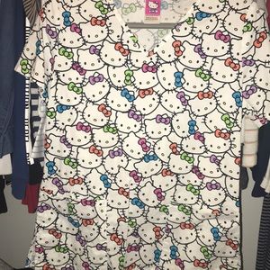 Hello kitty scrub top